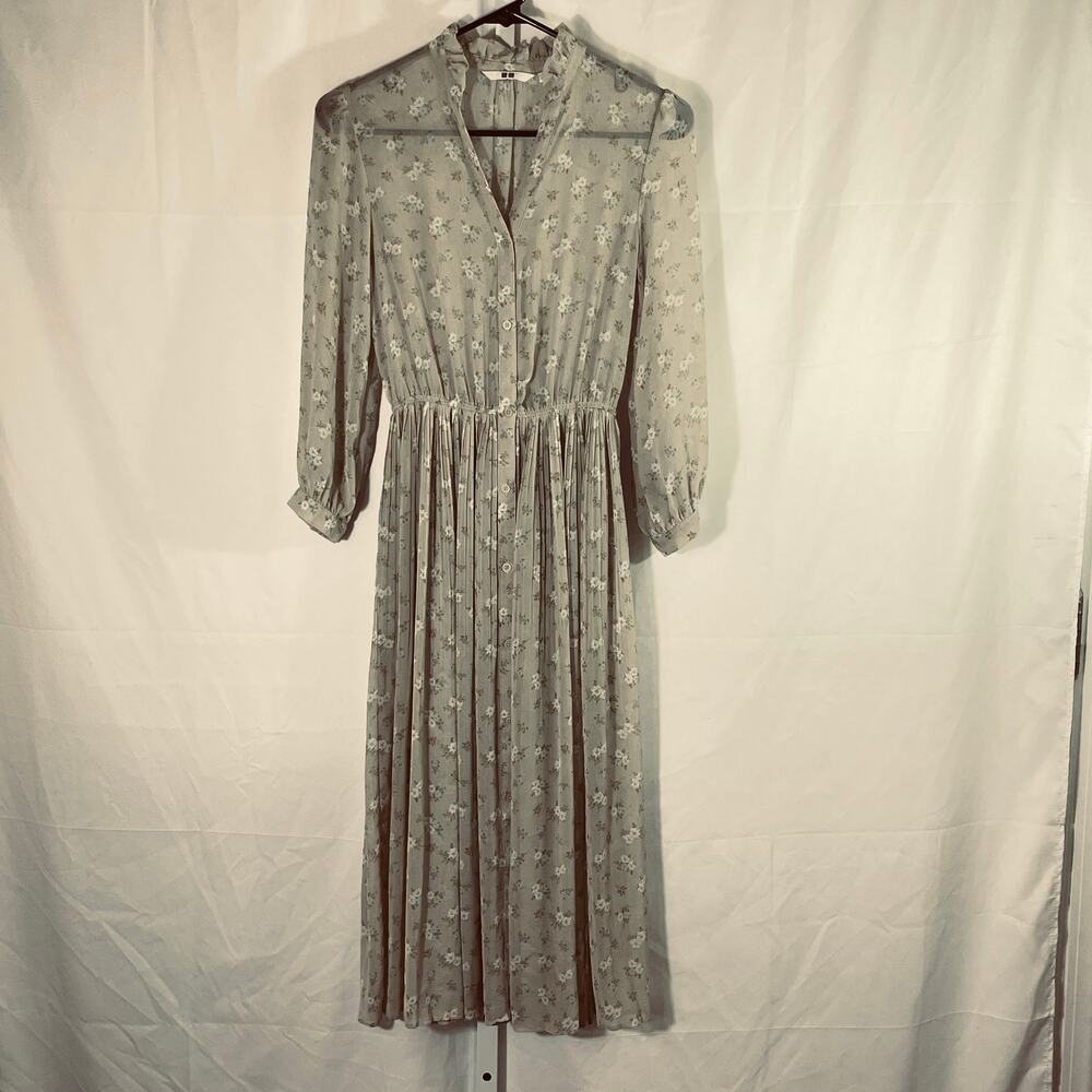Uniqlo Floral Cottagecore Dollcore Dress